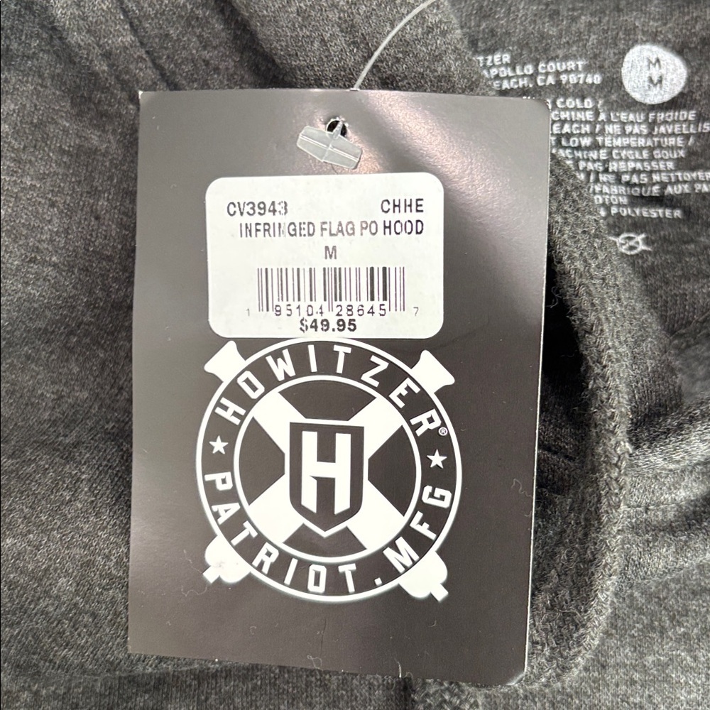 Howitzer Hoodie Men’s Hoodie We The People Will Not Be Infringed Skull Medium - Picture 6 of 6
